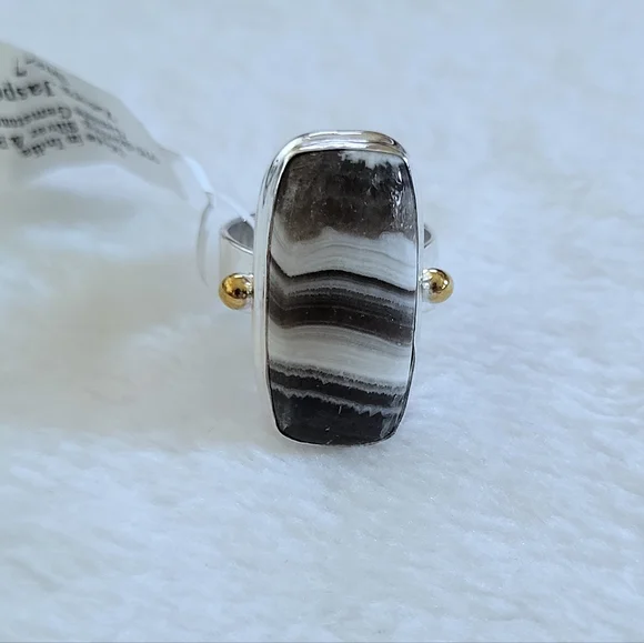 ✨️HP✨️ Shivam Zebra🦓 Jasper Statement Ring💍 - NWT - Picture 14 of 16